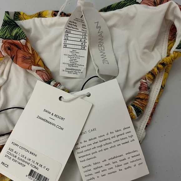 Zimmermann Poppy Floral Bikini Bottoms - Picture 5 of 10